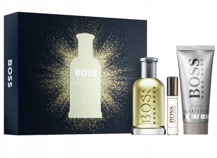 Sada Hugo Boss Boss Bottled Edt sprej 100ml Sprchový Gel 100ml Edt sprej 1
