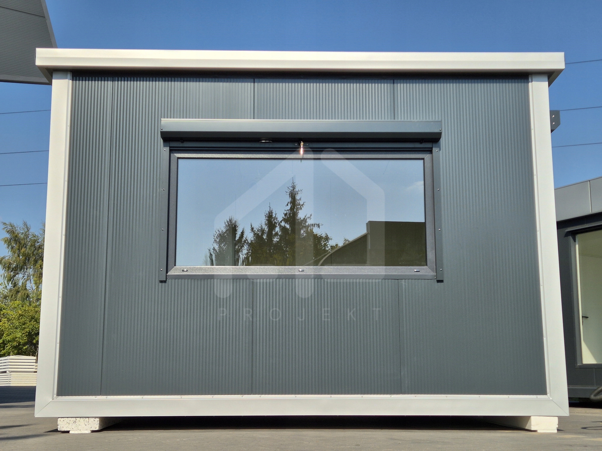 PAWILON HANDLOWY STRÓŻÓWKA KONTENER KIOSK 3,0m x 2,6m Marka Projekt