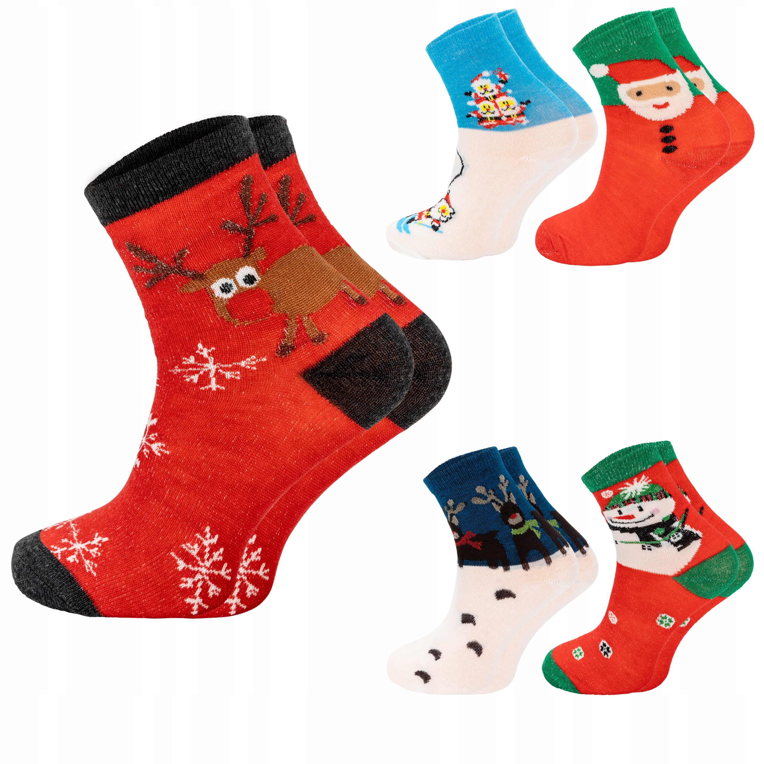 

Skarpetki Świąteczne Śmieszne Skarpetki 5 par