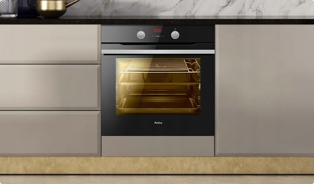 Piekarnik AMICA ED376191B F-type 77 L Termoobieg Model ED376191B F-TYPE