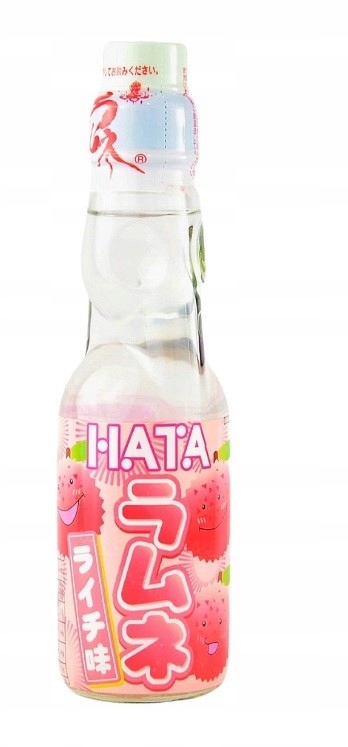 

Japońska oranżada Ramune Liczi 200 ml Hata Kosen