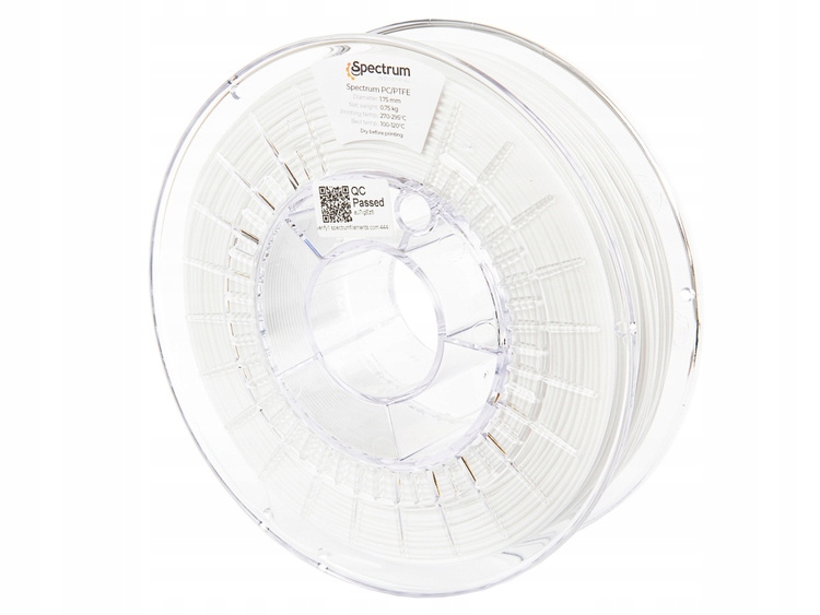 Filament Spectrum Pc 275 1.75 mm Traffic White 1 kg polykarbonát
