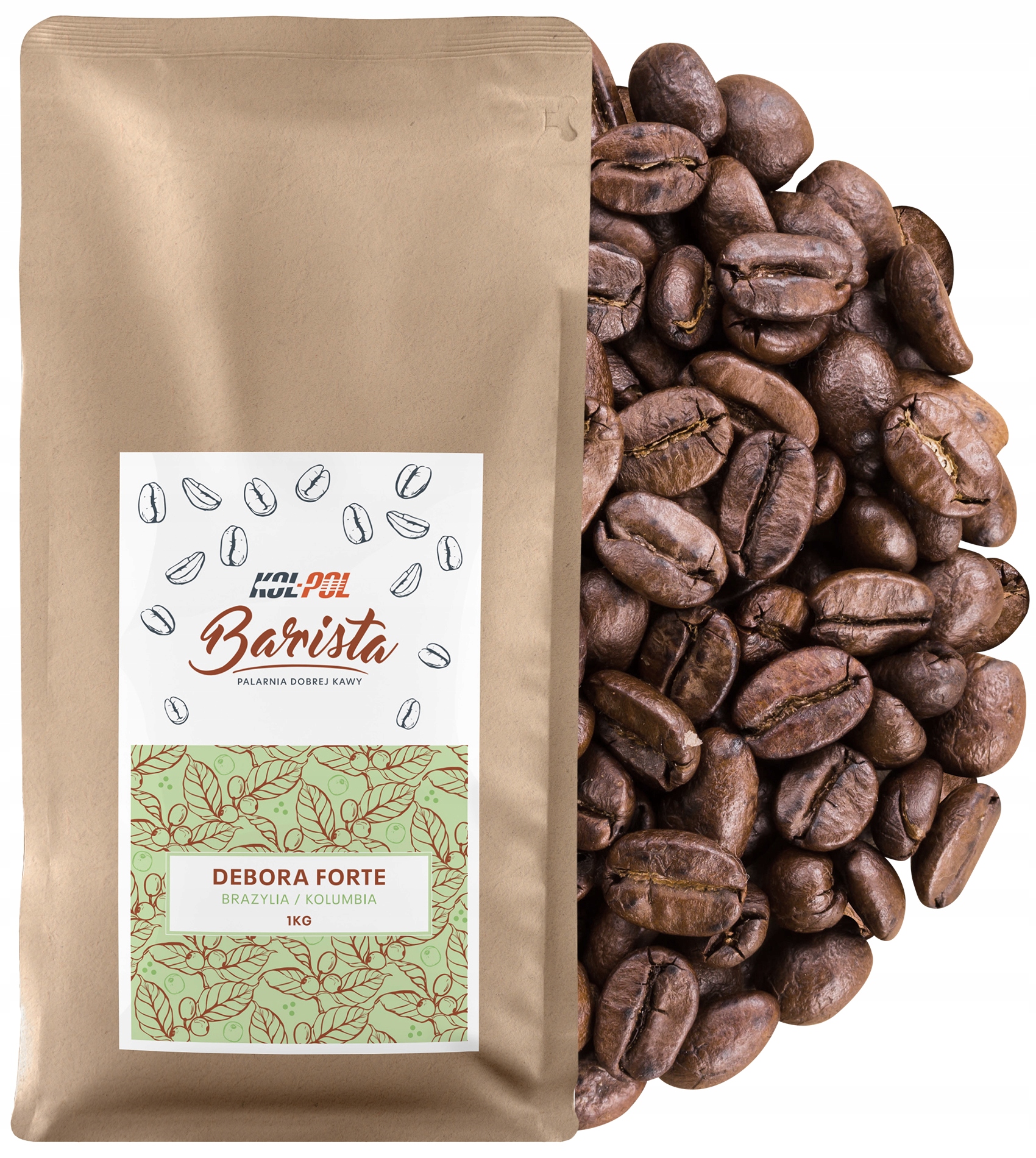 Káva 1 kg Káva Arabica Čerstvě pražená Debora Forte x Kol-Pol