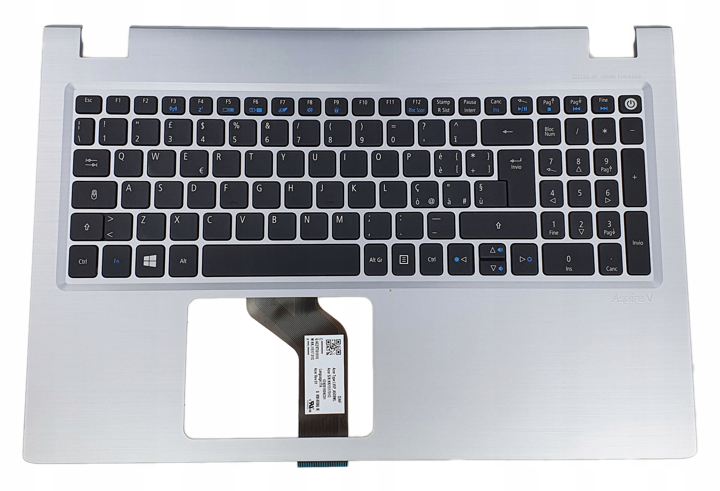 Nová Konstrukce Klávesnice Acer Aspire V3-574 V3-574T V3-575 V3-575G Italská