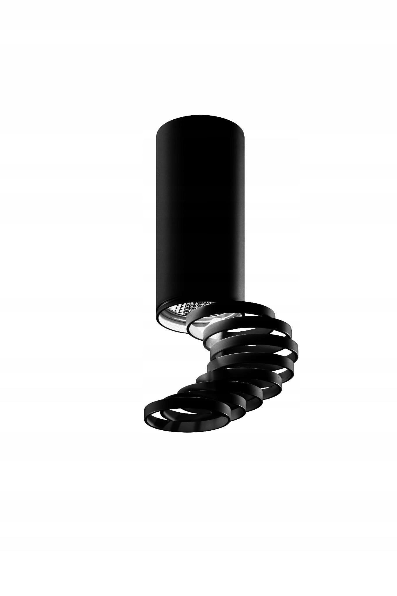 Stropní svítidlo Candellux Tuba GU10 50W černá hliníková