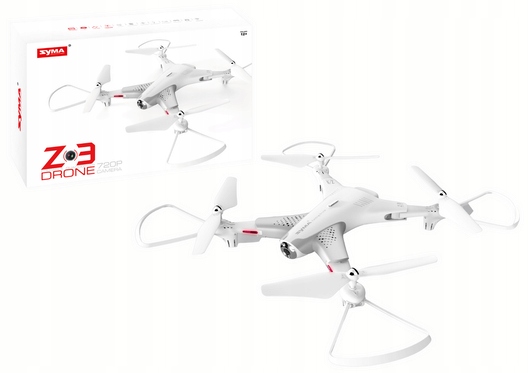 Dron R/ C Z3 720P kamera biały Lean Toys 360x230 mm