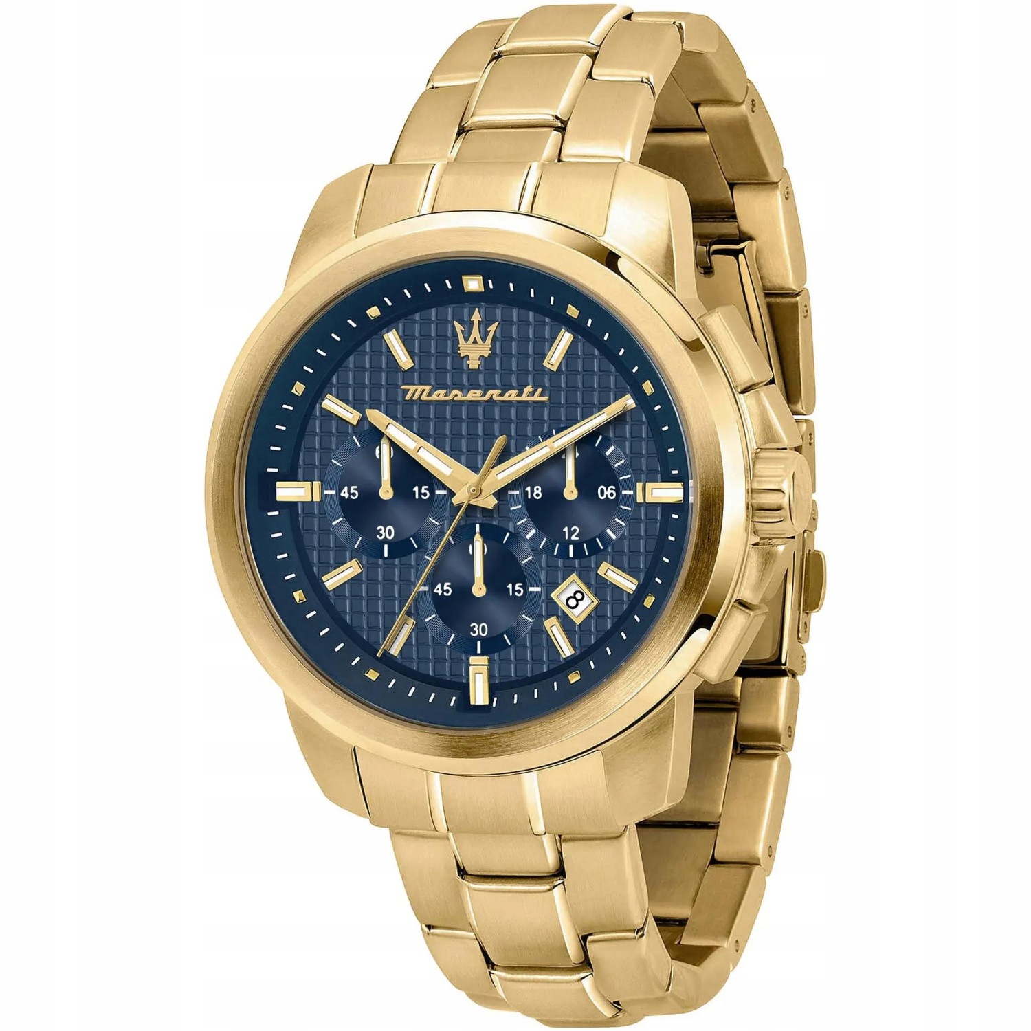 Pánské Hodinky Maserati R8873621021 zlatý náramek
