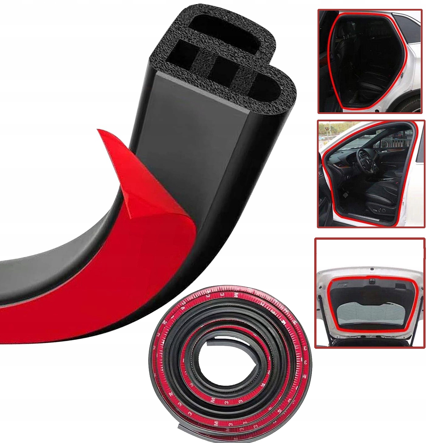 SAMOPRZYLEPNA USZCZELKA DO DRZWI SAMOCHODOWYCH GUMOWA USZCZELKA DO DACHU