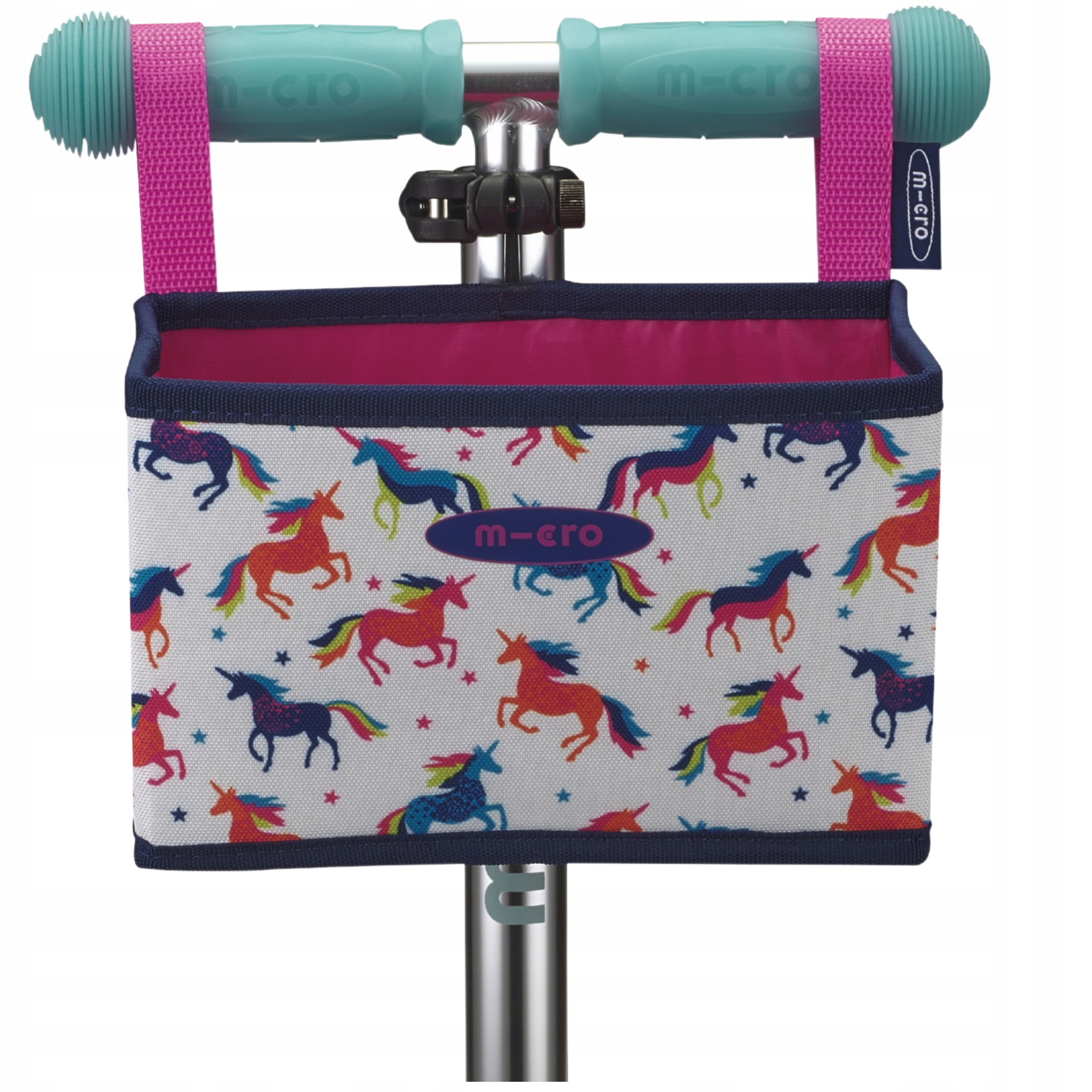 Koszyk na Rower lub Hulajnogę Micro Składany Motyw Jednorożce