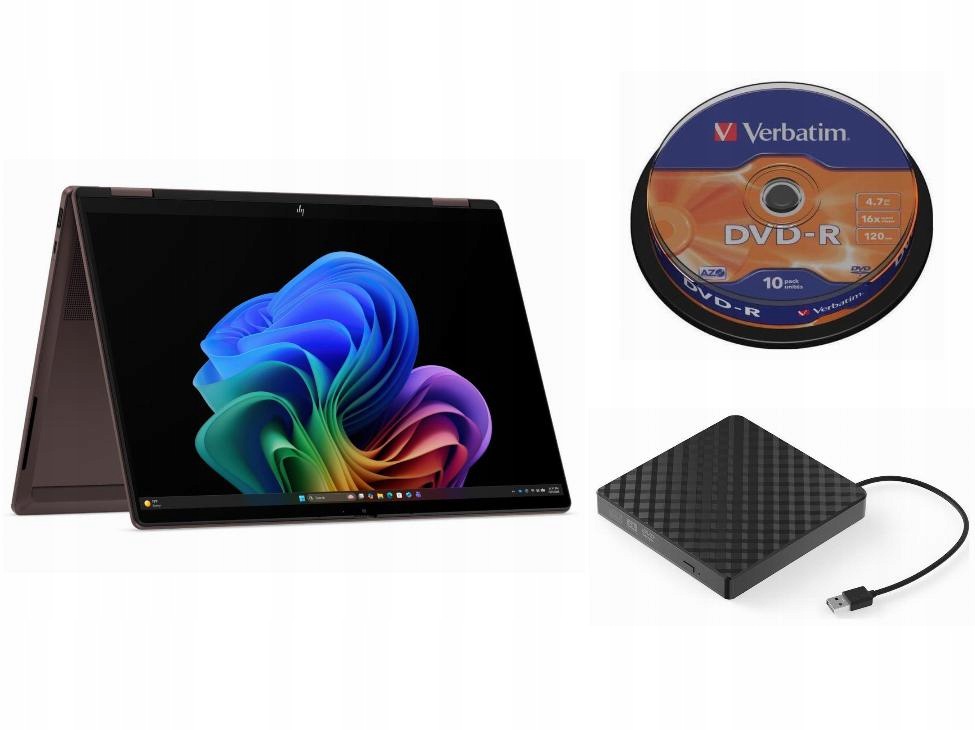 Laptop Hp Windows 11 Home Amd Ryzen 7 Zewnętrzny Napęd DVD 10 Płyt D