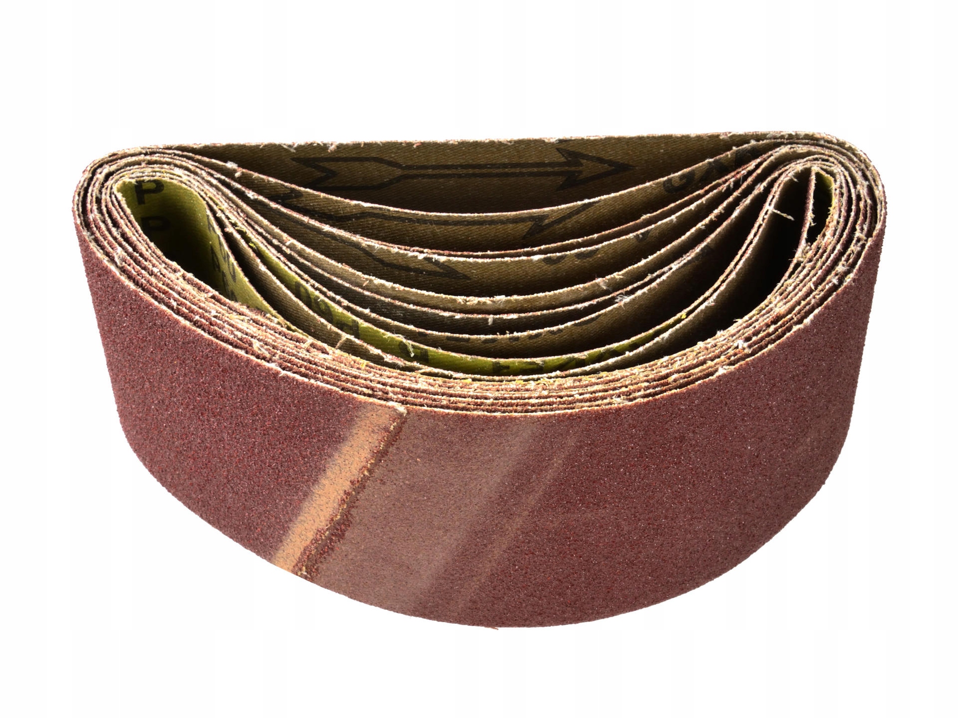 

10x papier ścierny 75x457 gr 120 szlifierki pasy