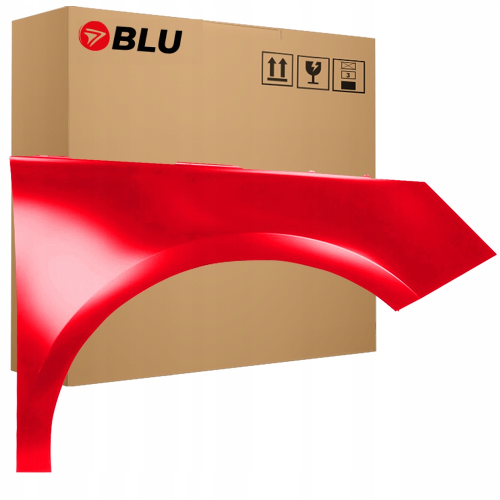 Blu Blatník Audi A1 8X LZ3M pravý červený 10-18 přední pozink MisanoRot