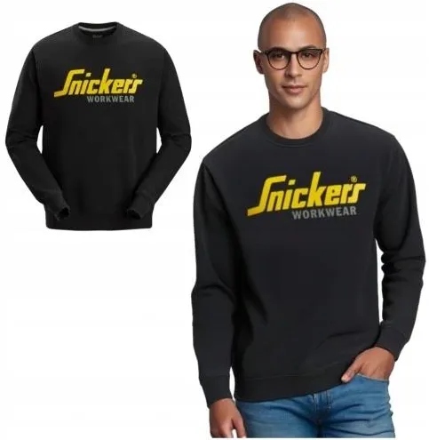 Limitowana Ciepła Bluza Robocza Męska Przez Głowę Snickers 2885 Logo Roz. L