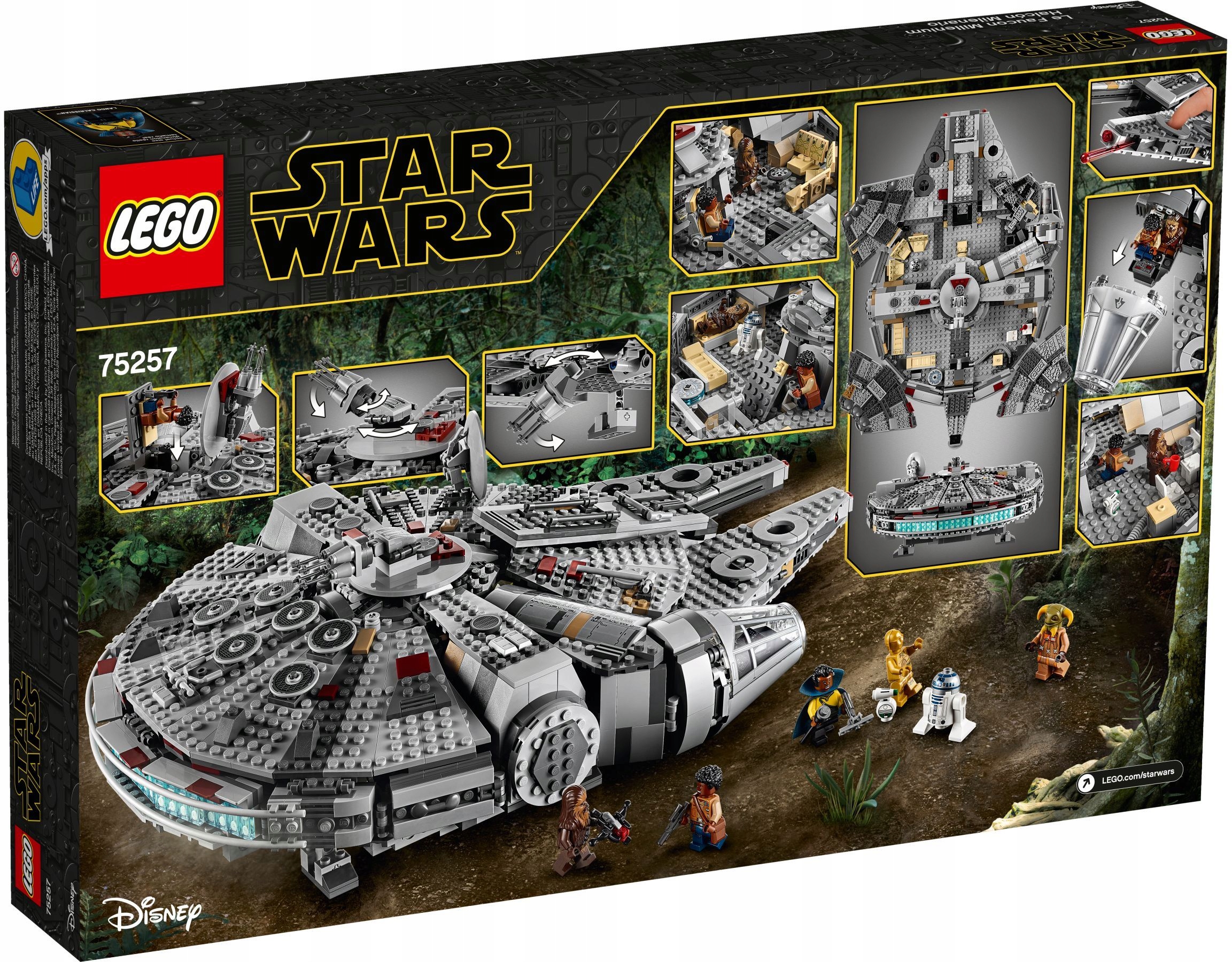 LEGO STAR WARS 75257 SOKÓŁ MILLENNIUM FALCON R2D2 Wiek dziecka 9 lat +