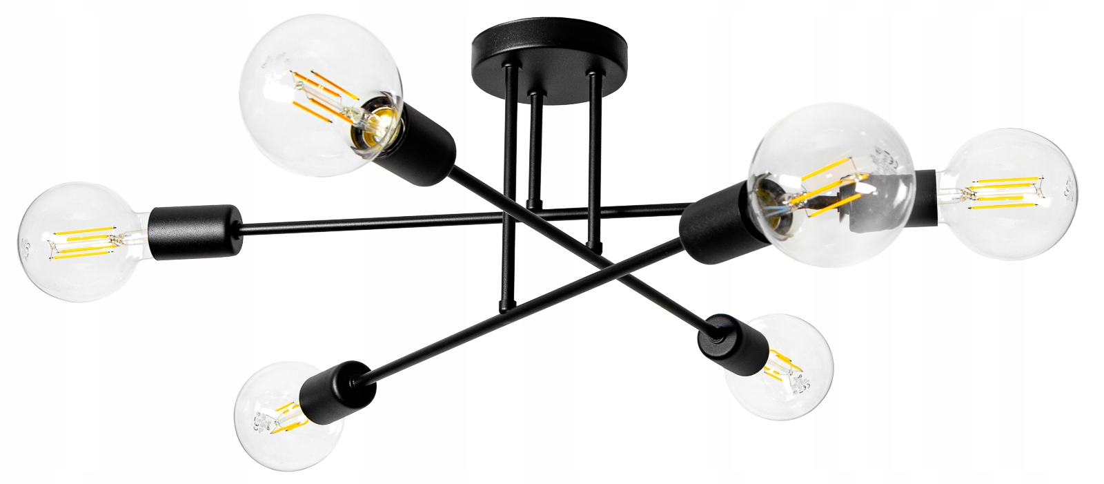 

Lampa Sufitowa Plafon Żyrandol Loft Edison Led