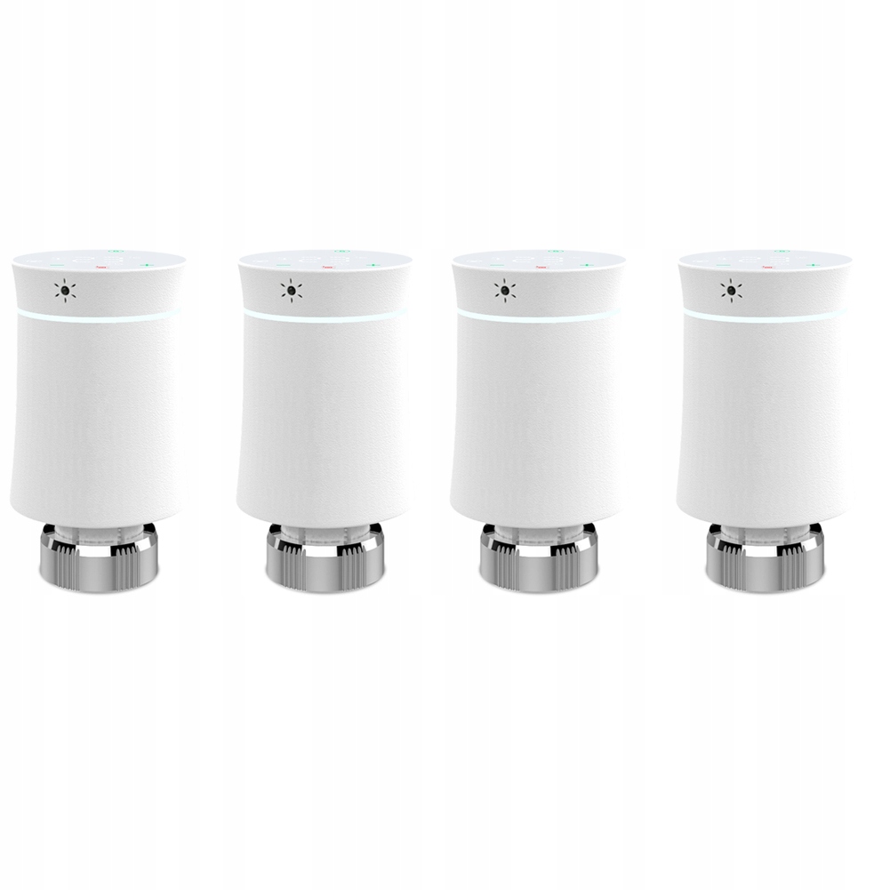 Moes Tuya ZigBee 4 x Głowica Termostat Biały