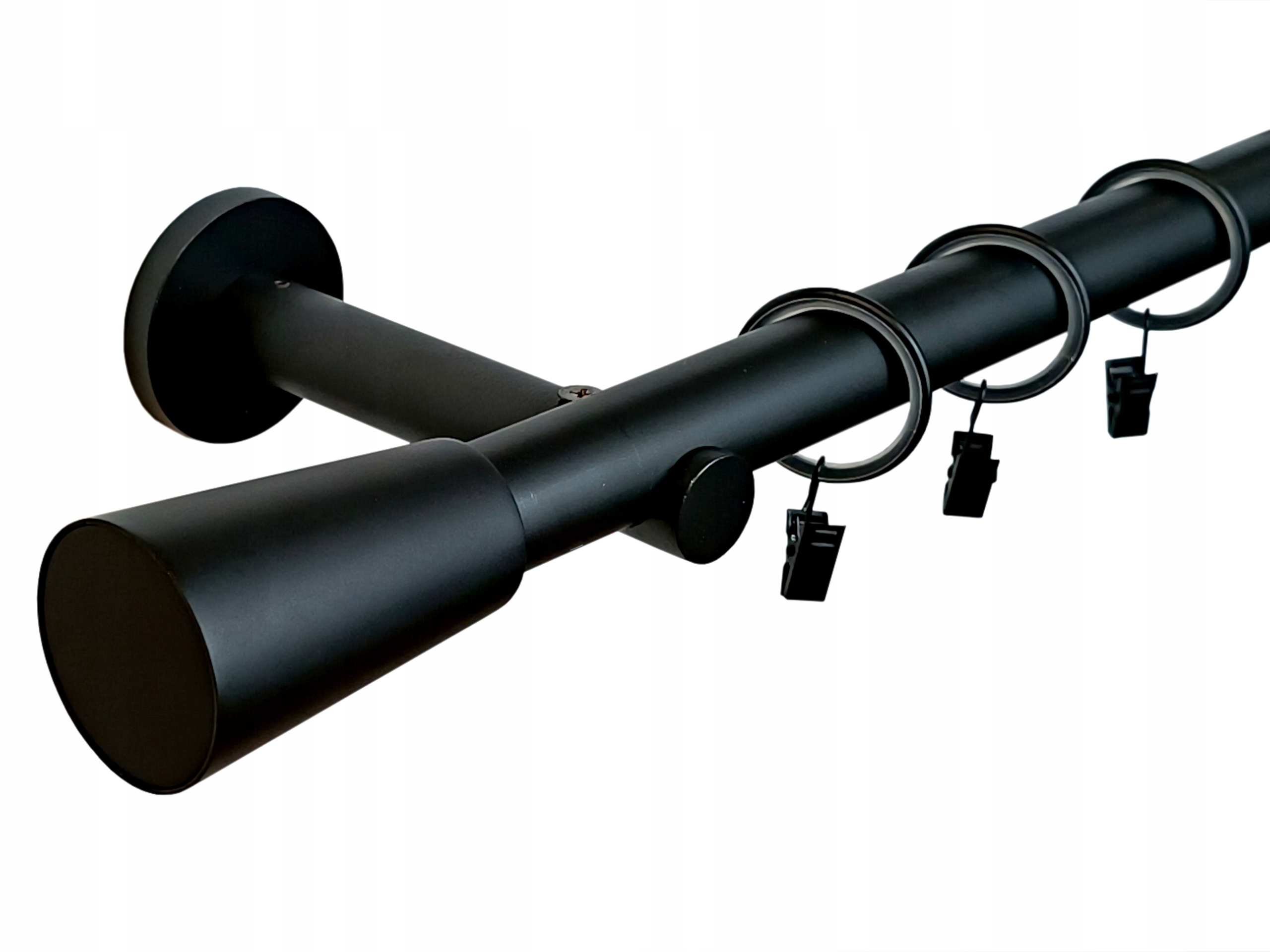 Garnýž Jednoduchý Kovový černý matný mix hrotů dle výběru 25 mm 300 cm