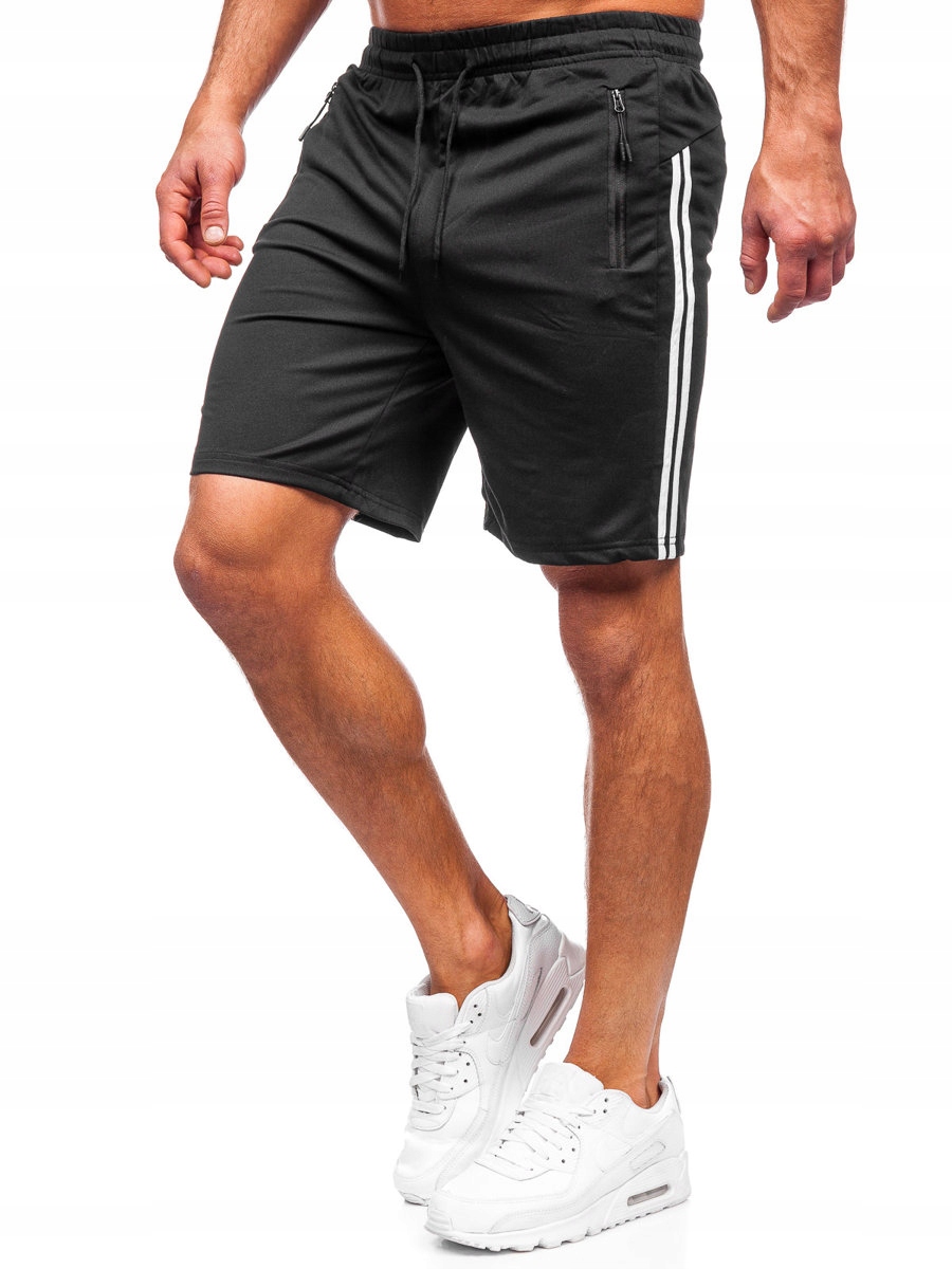 

Krótkie Spodenki Dresowe Czarne 68058 DENLEY_2XL