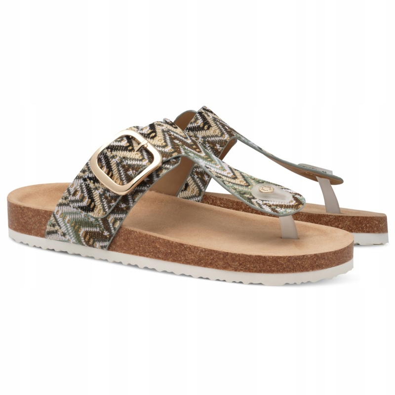 Nazouváky/žabky s.Oliver 5-27108-44 701 Khaki zelené VEL.37