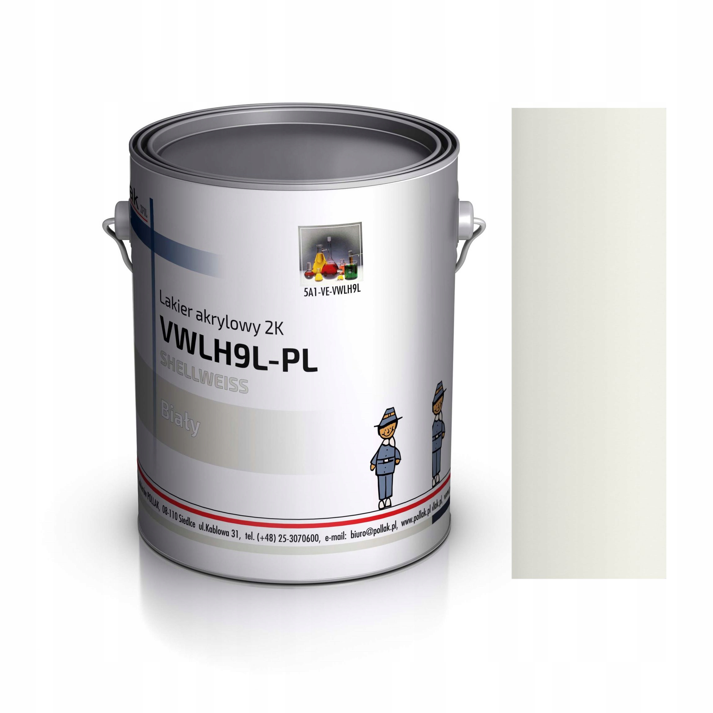 Акрилова фарба 2k Shellweiss Volkswagen LH9L 1 L