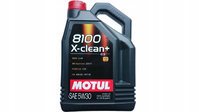 

Olej Motul 8100 X-clean+ 5W30 5L Syntetyk
