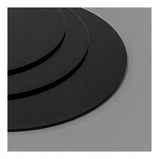 KOŁO OKRĄG z PLEKSI PLEKSA PLEXI PLEXA AKRYL PMMA CZARNA POŁYSK 3 mm 60 cm