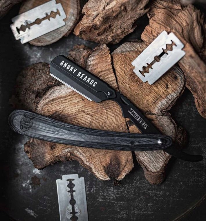 Brzytwa do golenia Angry Beards Shavetta Garrigue Materiał ostrza stal nierdzewna