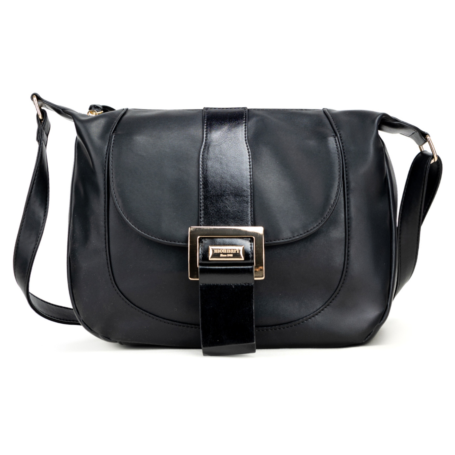 Dámská kabelka Monnari BAG1330-020 černá kabelka přes rameno elegantní přes rameno