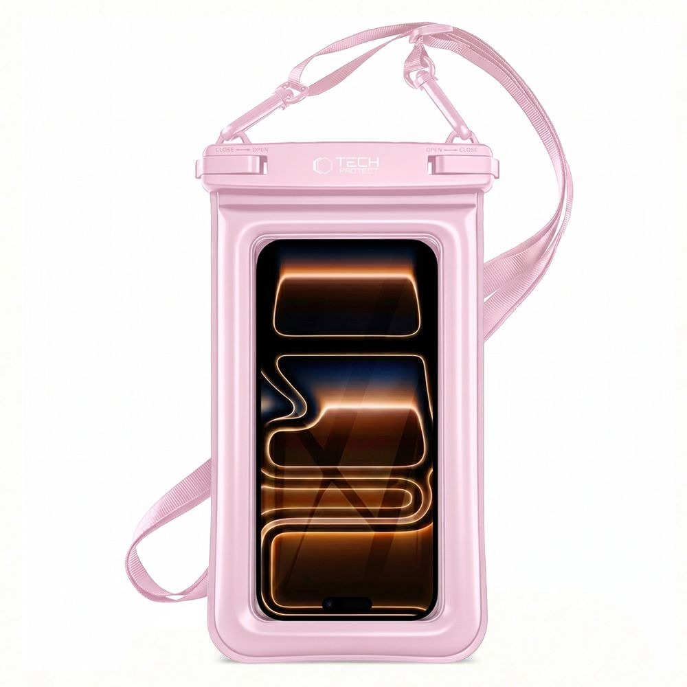 Tech- Protect UWC7 Universal Waterproof Floating Case 6. 9 Inch Pink Tech-