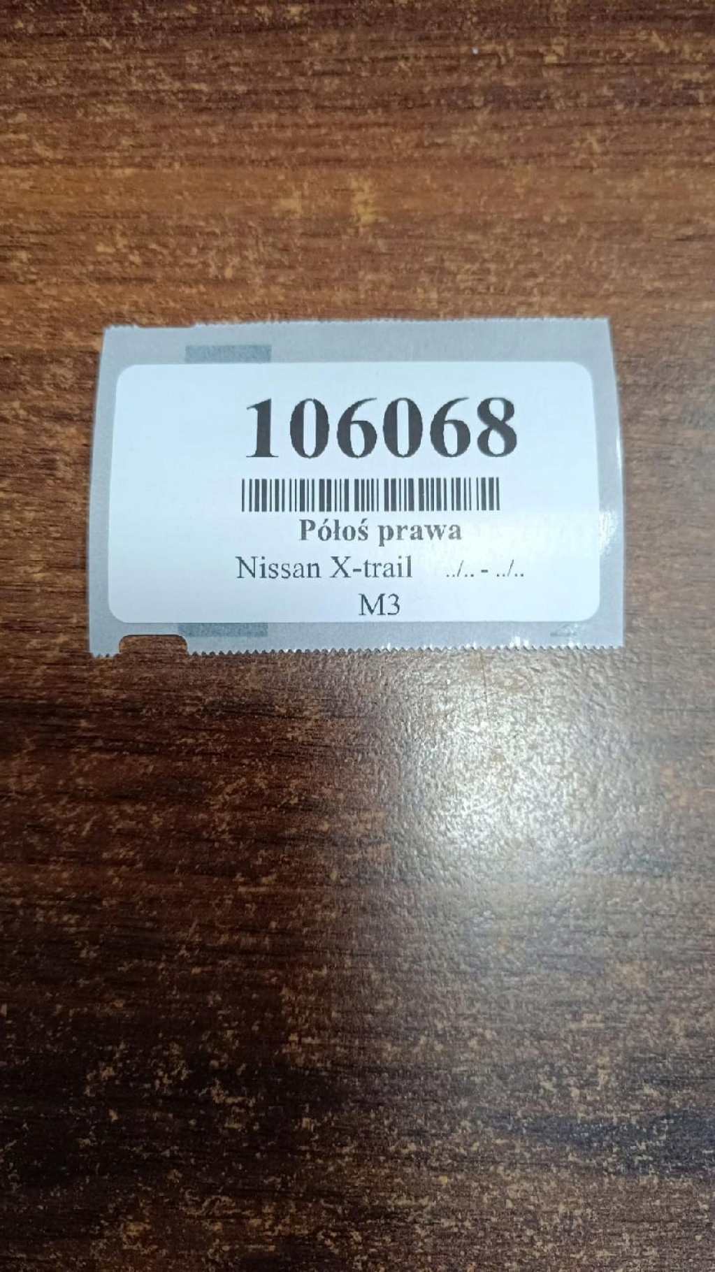 NISSAN X-TRAIL 2.0 semi-axis right rear part