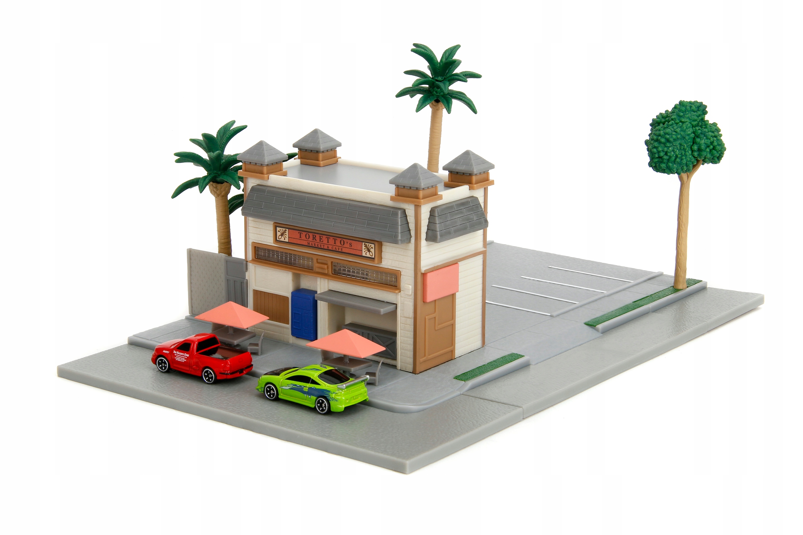 Jada Diorama Kawiarnia Dominica Toretto Fast And Furious Nowy Zestaw 2 Auta