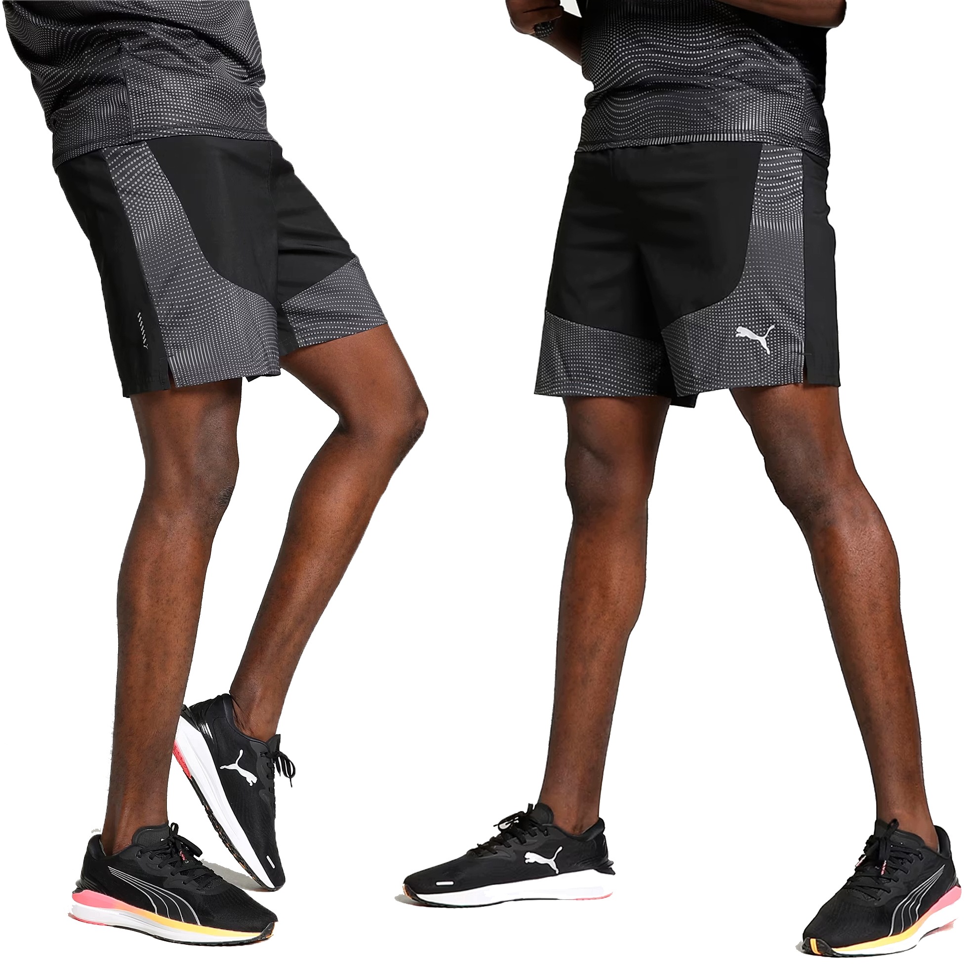 Puma Krótkie Spodenki Męskie Na Siłownię Treningowe Cienkie Termoaktywne