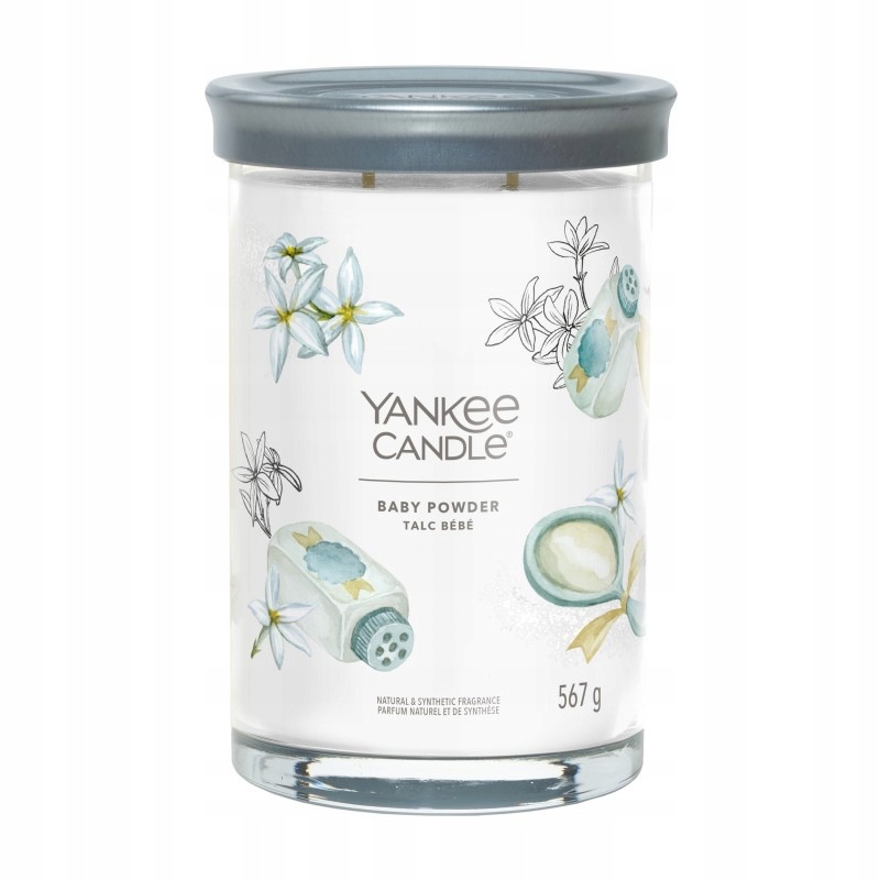 Baby Powder Yankee Candle Signature svíčka tumbler se dvěma knoty