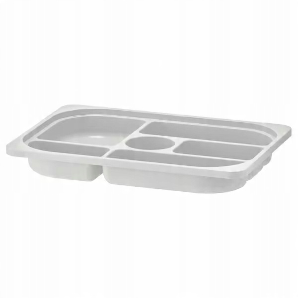 

Ikea Trofast Taca z przegródkami ,szary 42x30x5