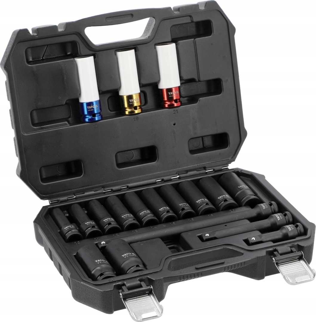 Zestaw Nasadek Udarowych Długich 1/2'' 18 Sztuk Yato YT-10566