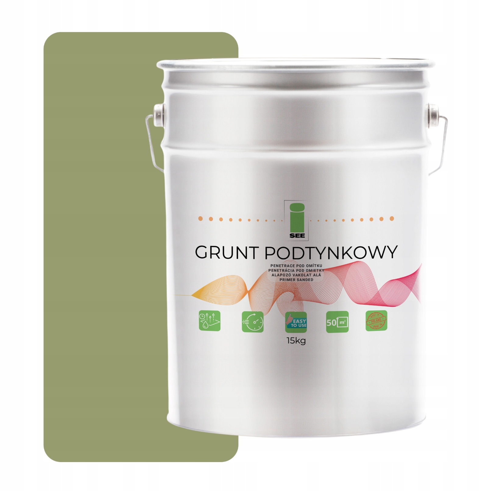 Podklad Pod Fasádní Silikonovou Omítku Zelený Pistáciový 15 Kg