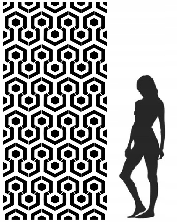 Omítací malířská šablona 250x120 omítka Architektonický beton Maxx 13 XXL