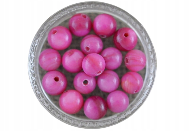 [90901] Koralik z masy perłowej 6mm różowy 10szt