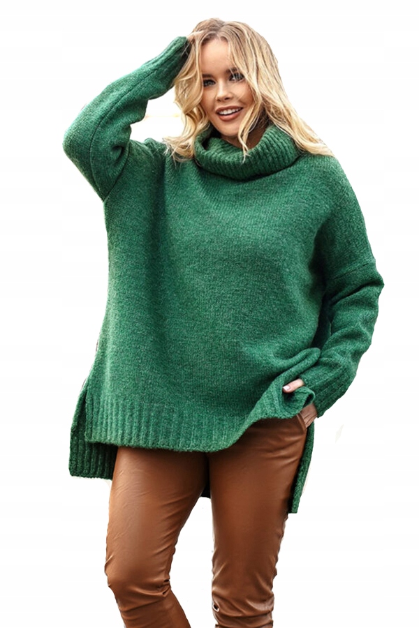 

Golf Sweter Asymetryczny Geometryczny Polska