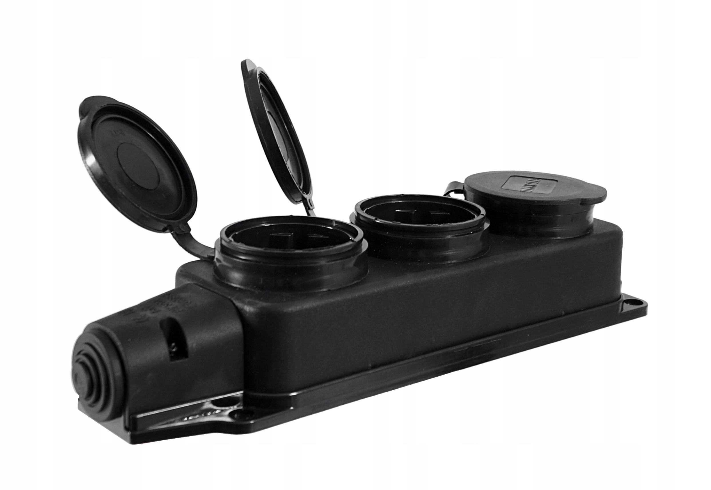 TRÓJNIK LISTWA GUMOWY GNIAZDO GUMOWE NA KABEL ROZGAŁĘŹNIK 16A 230V IP44 Kod producenta AEI602233-L HERMETYCZNE ZŁODZIEJKA TRÓJNIK