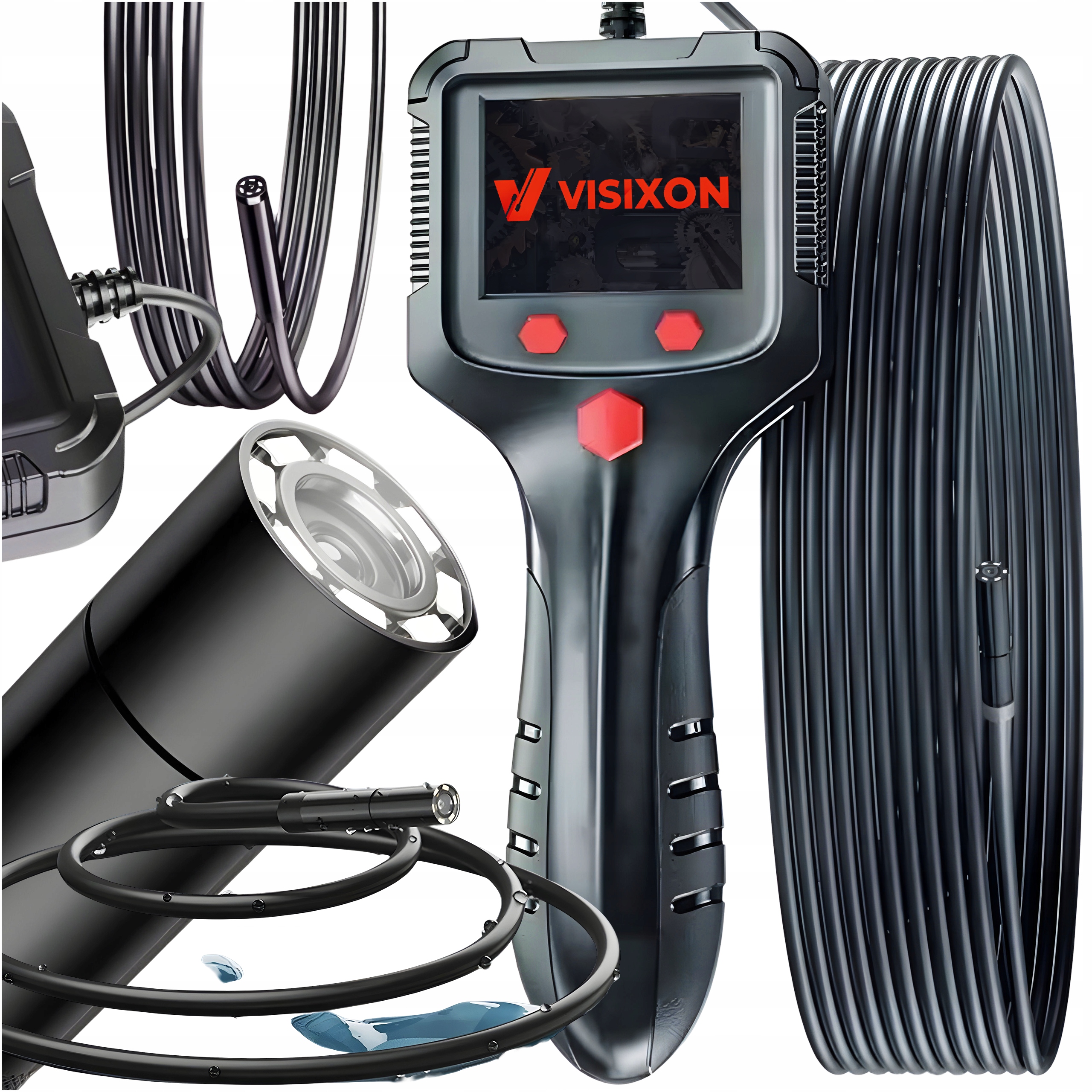 KAMERA ENDOSKOPOWA INSPEKCYJNA 5M 8mm 2,4'' LCD FHD Visixon VISIONER