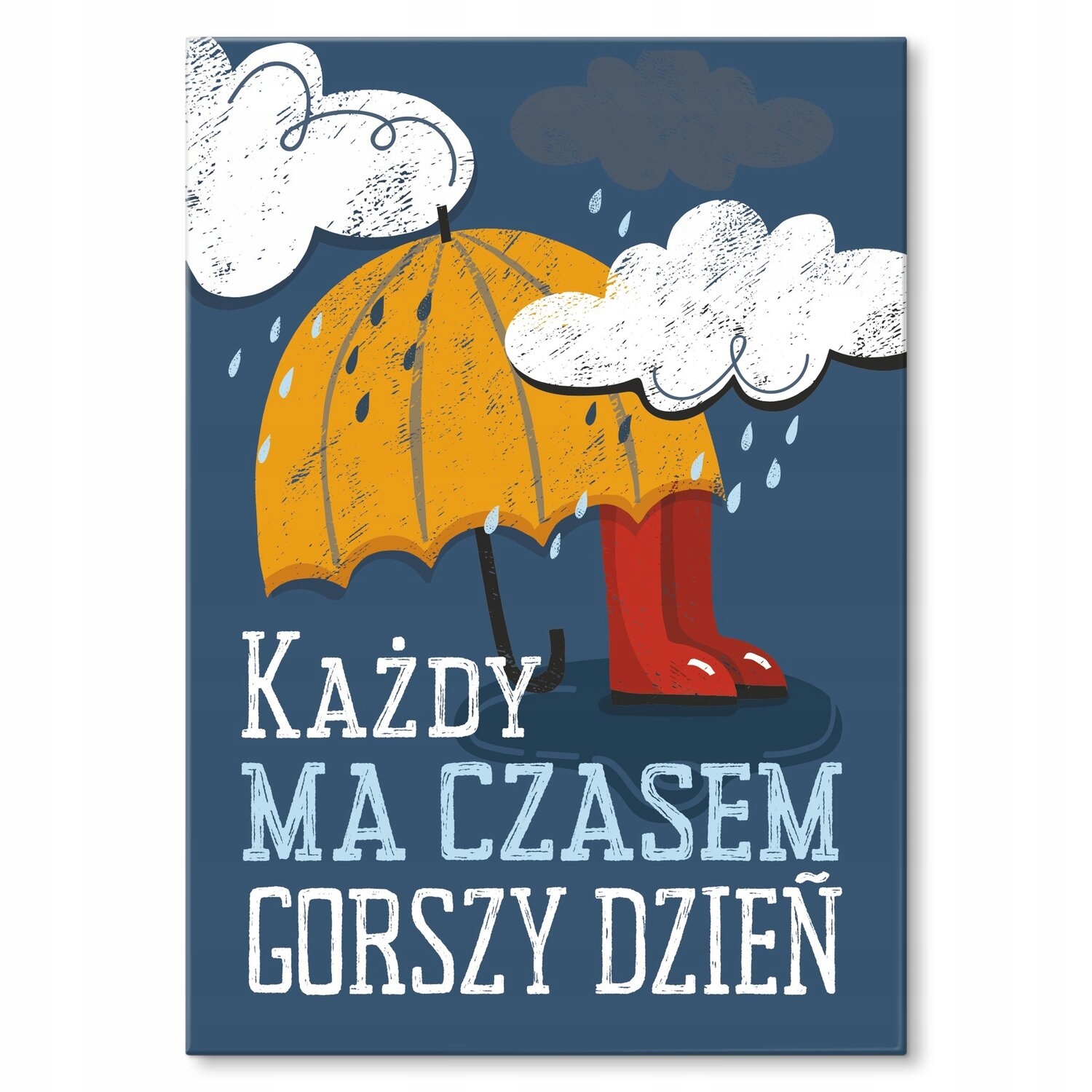 Kovový plakát Horší den Dárek 42 x 59 cm