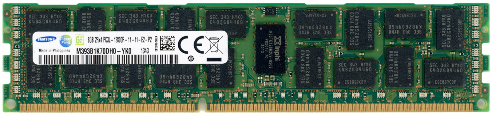 Sun 7020486 8GB DDR3 1600MHz Reg Ecc M393B1K70DH0-YK0