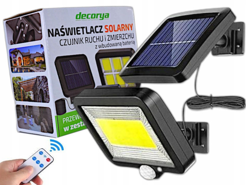 

Lampka Lampa Solarna Tarasowa Led 10W IP65 Czujnik