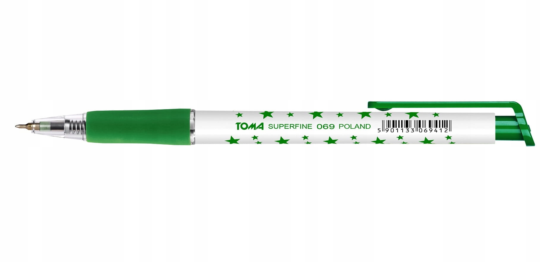 

Długopis Toma 0.50mm Gwiazdki automatyczny Zielony