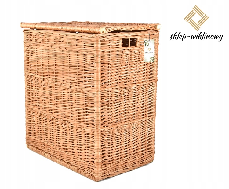Koš na prádlo Kufřík proutěný 50x30 H50 cm Polský