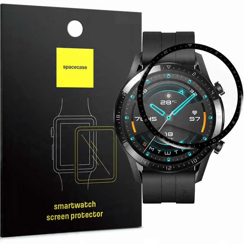 

Pełne Szkło Hybrydowe Do Huawei Watch Gt 2 46MM