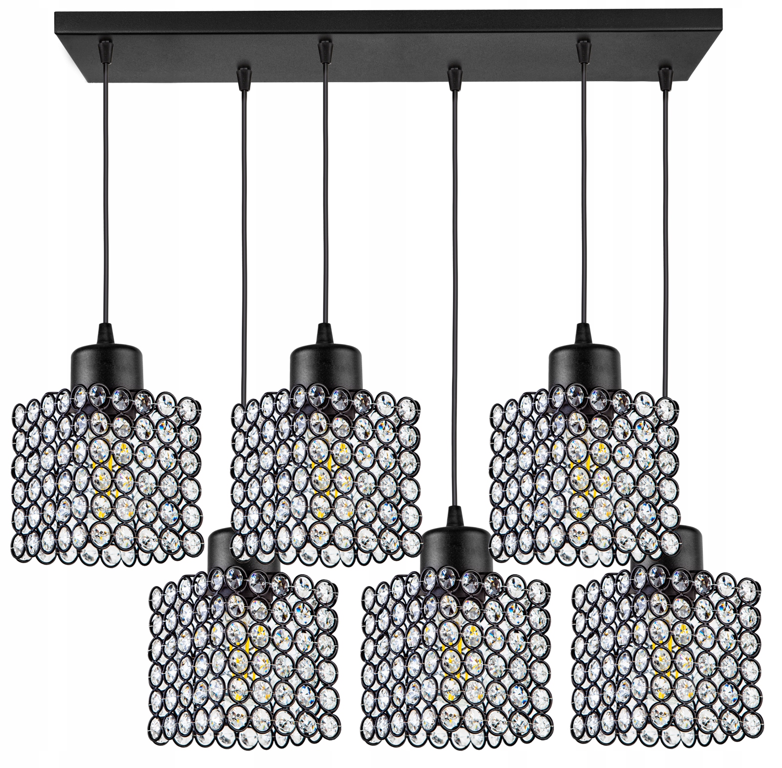 

Lampa Wisząca Sufitowa Żyrandol Plafon Kryształki