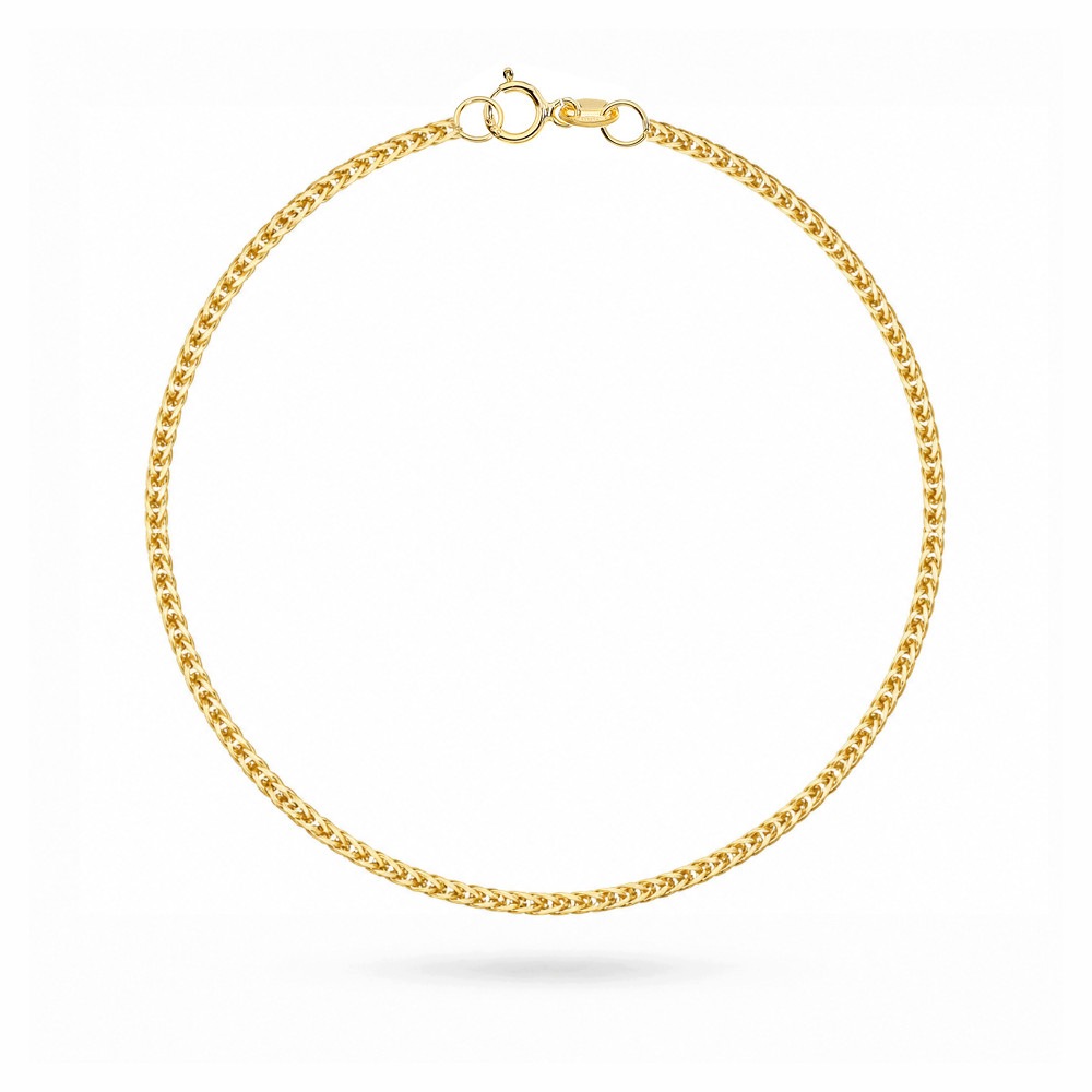 Zlatý náramek 585 Lisi Ocas 2 mm elegantní jako dárek 2,29 g