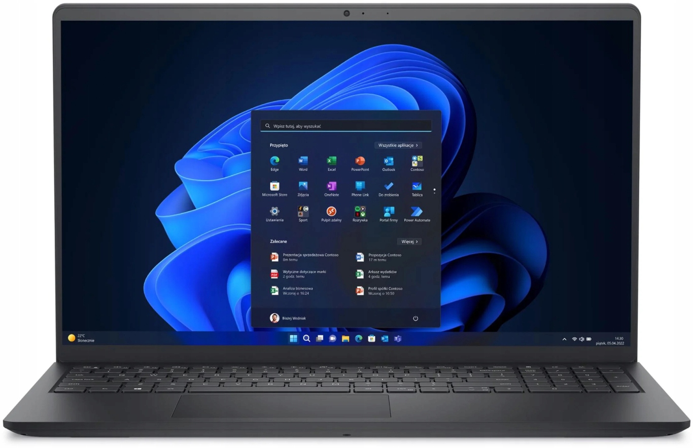 Laptop Dell 15 Ryzen 7 7730U 15,6'' Dotyk 16GB SSD512 Win11